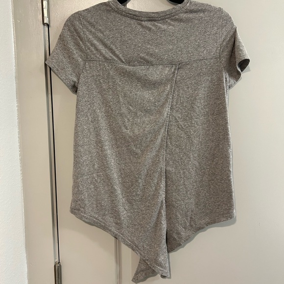 Madewell Heather Gray Cross Tie BackT-Shirt - Picture 3 of 3
